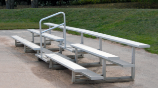b3r19a-3_3-row-19ft-bleachers-with-railing-in-center – Product Image