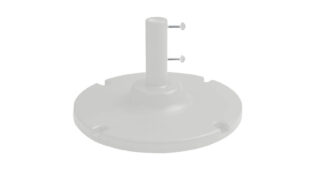 35 lb Umbrella Base with 10 in Stem – White – gallery