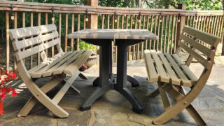 Atlanta 48 x 32 Table – Shiplap with charcoal frame – front – gallery 2