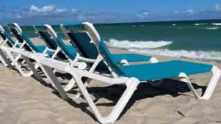 Nautical Chaise Lounge – Turquoise – gallery