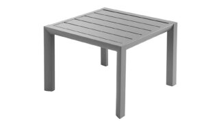 Sunset 20 x 20 Low Table – Platinum Gray – front – gallery