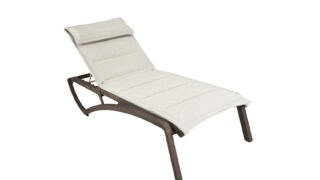 Sunset Comfort Chaise Lounge – Beige and Fusion Bronze – front – gallery