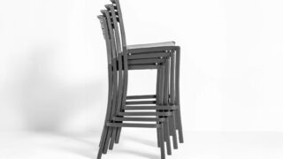 Vogue Barstool – Black- stacked – Gallery