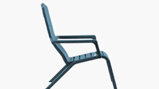 Westport Adirondack Chair – Barn Blue – Side – gallery