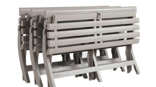 Westport Bench – Barn Gray Stacked – Gallery