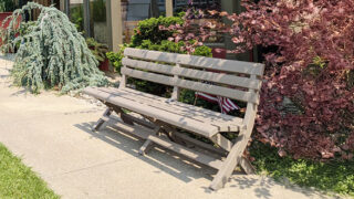 Westport Bench – French Taupe – Product Image